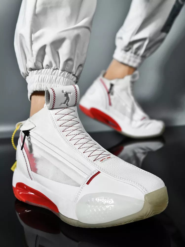 CUBICS 34 Zorden High Top Basketball Sneakers - White