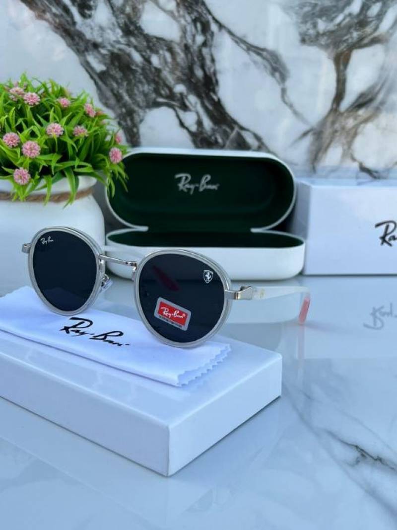 Rayba n 3675 White Black Sunglasses