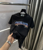 Casablanc a Black A Logo Print Imported T-Shirt