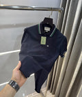 Gucc i Navy Blue Collar Look Imported Polo T-Shirt