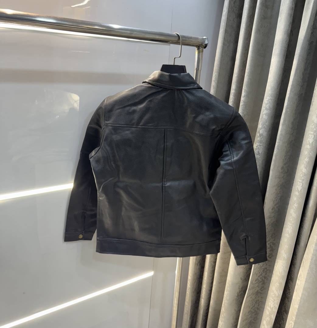 Ralp h Laure n Black Premium Imported leather Jacket
