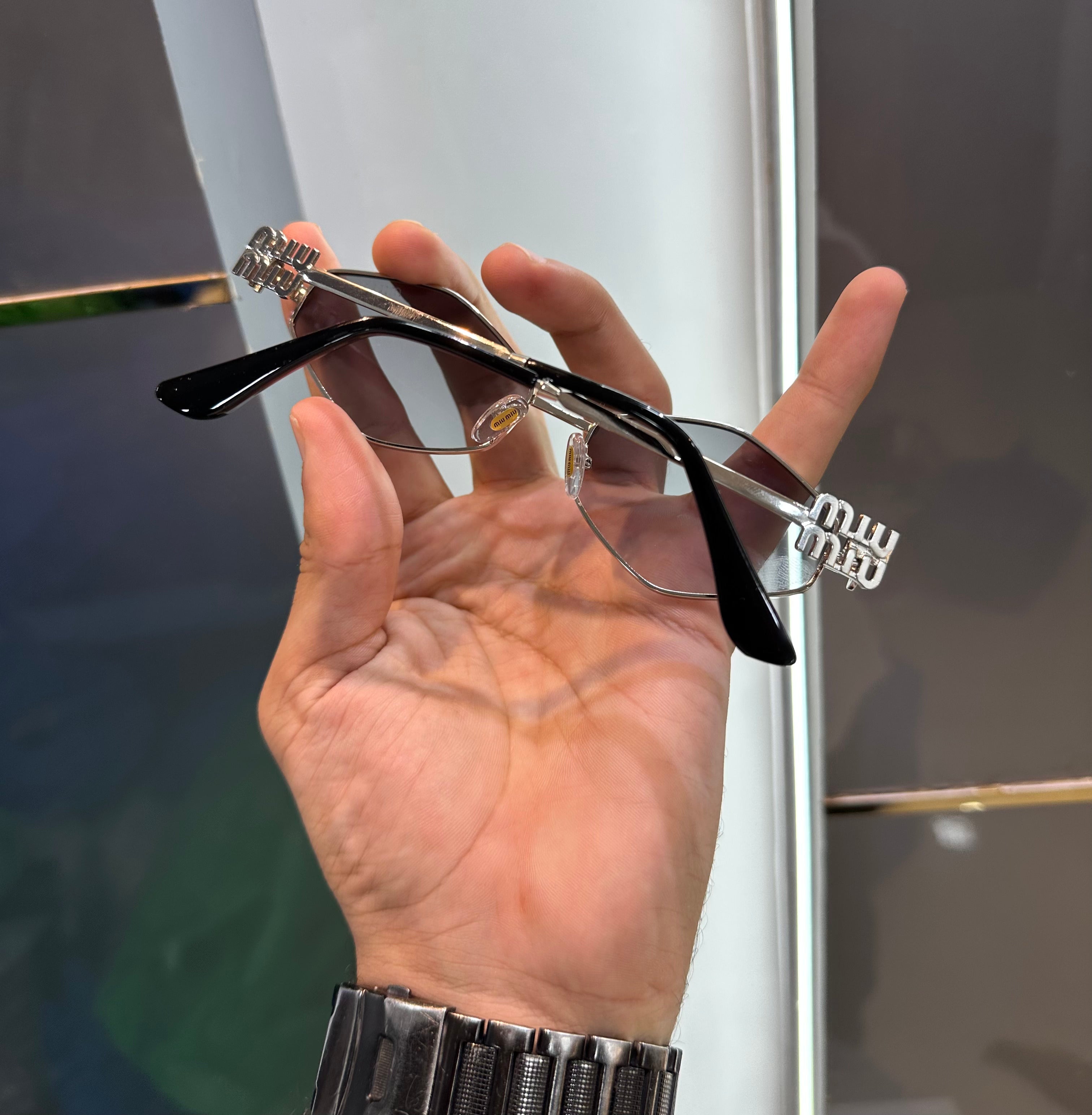 Mi u Mi u Grey Ultimate Luxury Shade With Original Packaging