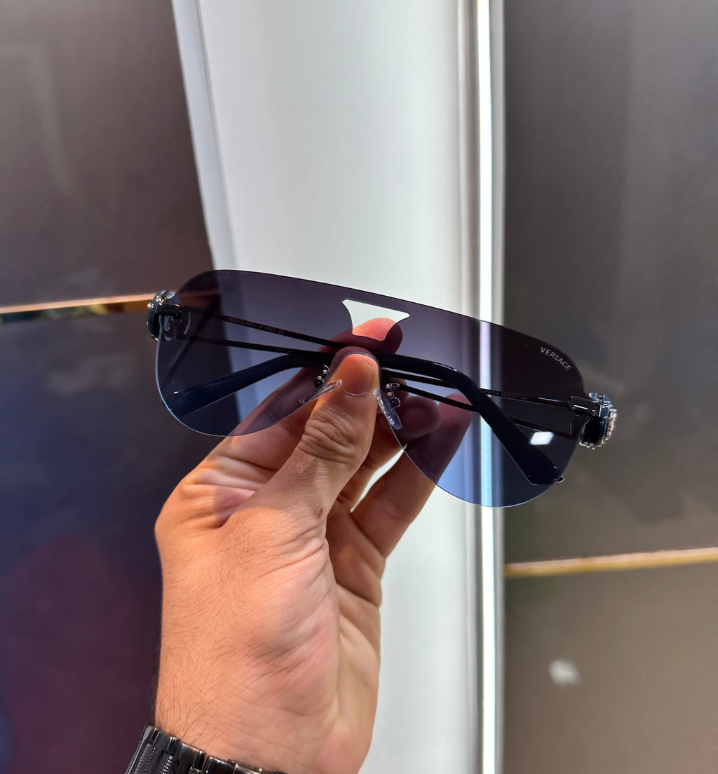 Versac e Blue Black 4118 Ultimate Luxury Shade With Original Packaging