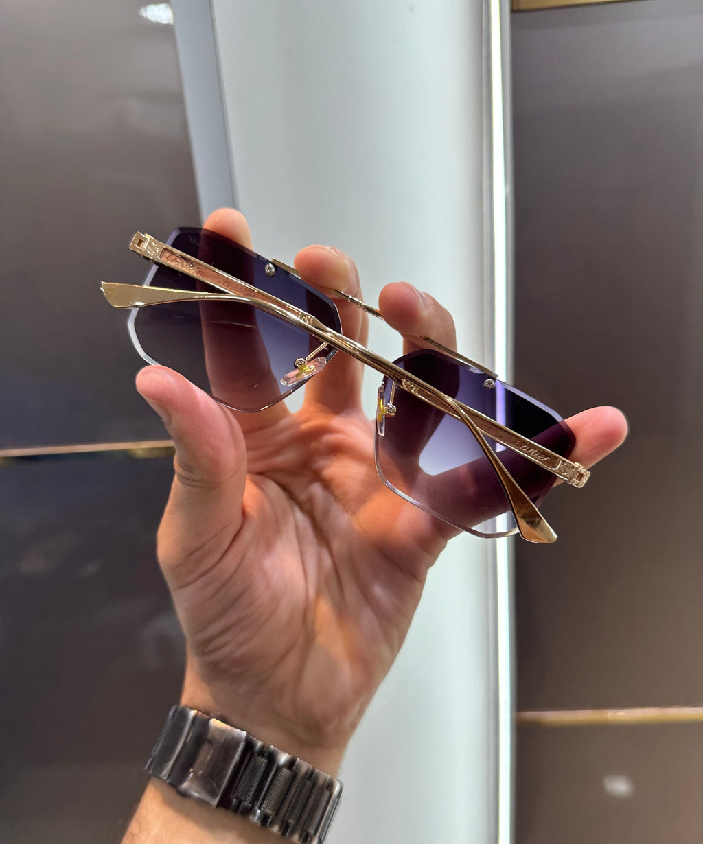 Cartie r 3148 Gold Purple Ultimate Luxury Shade With Original Packaging