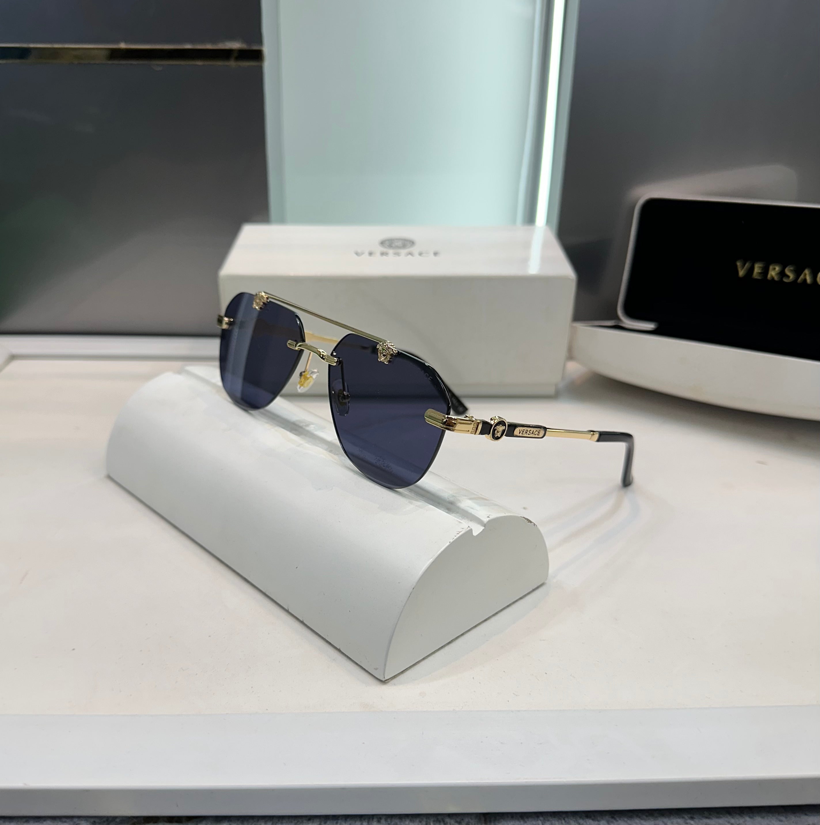 Versac e 015 Black Gold Ultimate Luxury Shade With Original Packaging