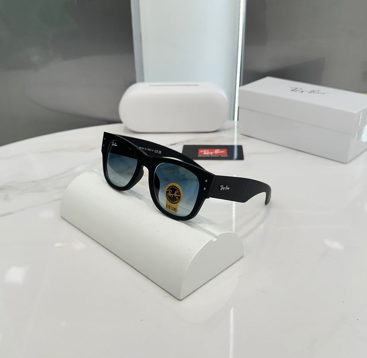 Rayba n 841 Black Blue Ultimate Luxury Sunglass With Original Packaging