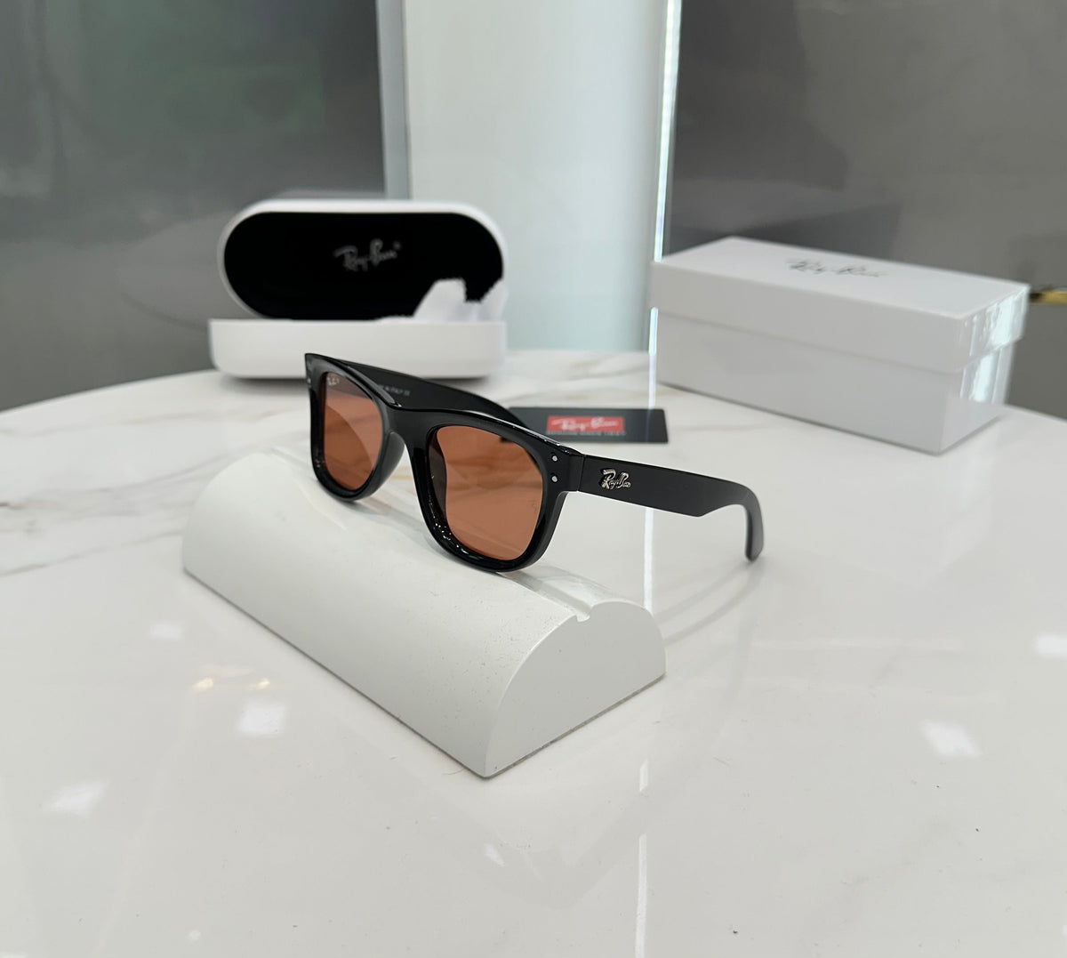 Rayba n 502 Black Red Ultimate Luxury Sunglass With Original Packaging