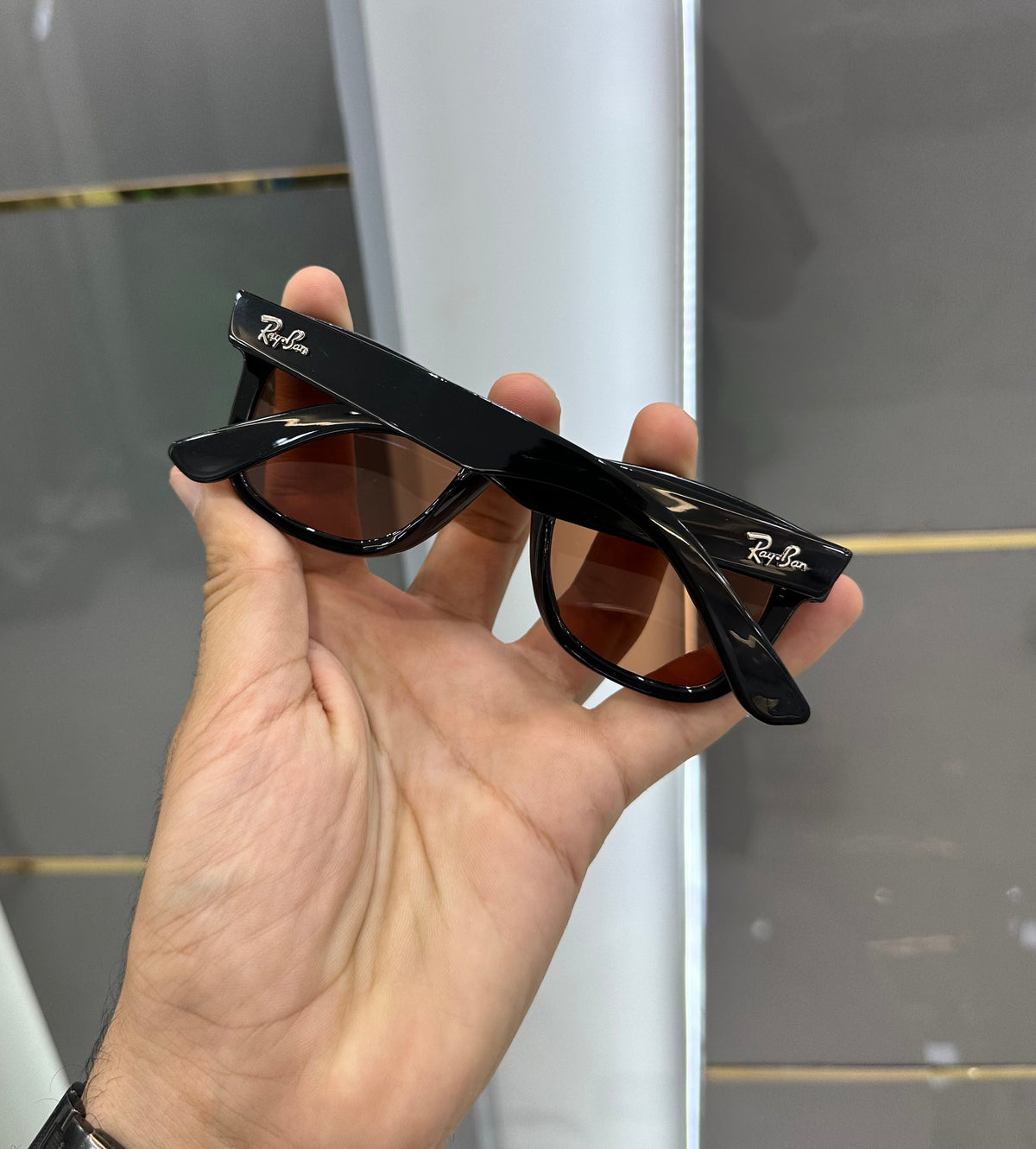 Rayba n 502 Black Red Ultimate Luxury Sunglass With Original Packaging