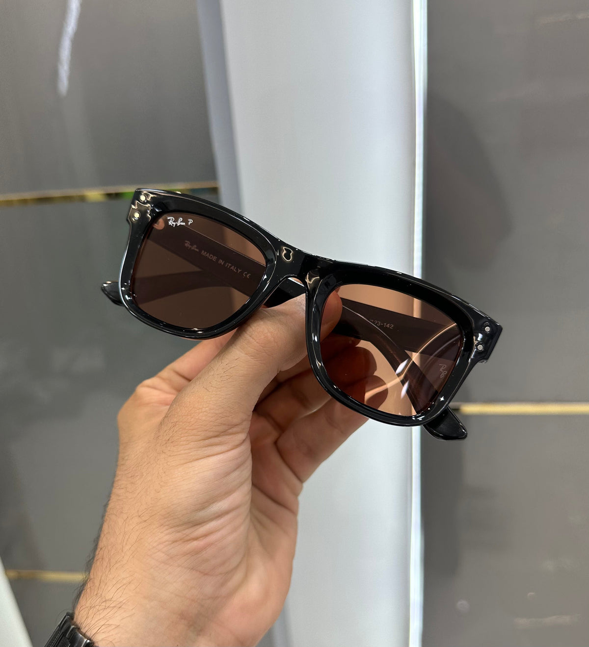 Rayba n 502 Black Red Ultimate Luxury Sunglass With Original Packaging