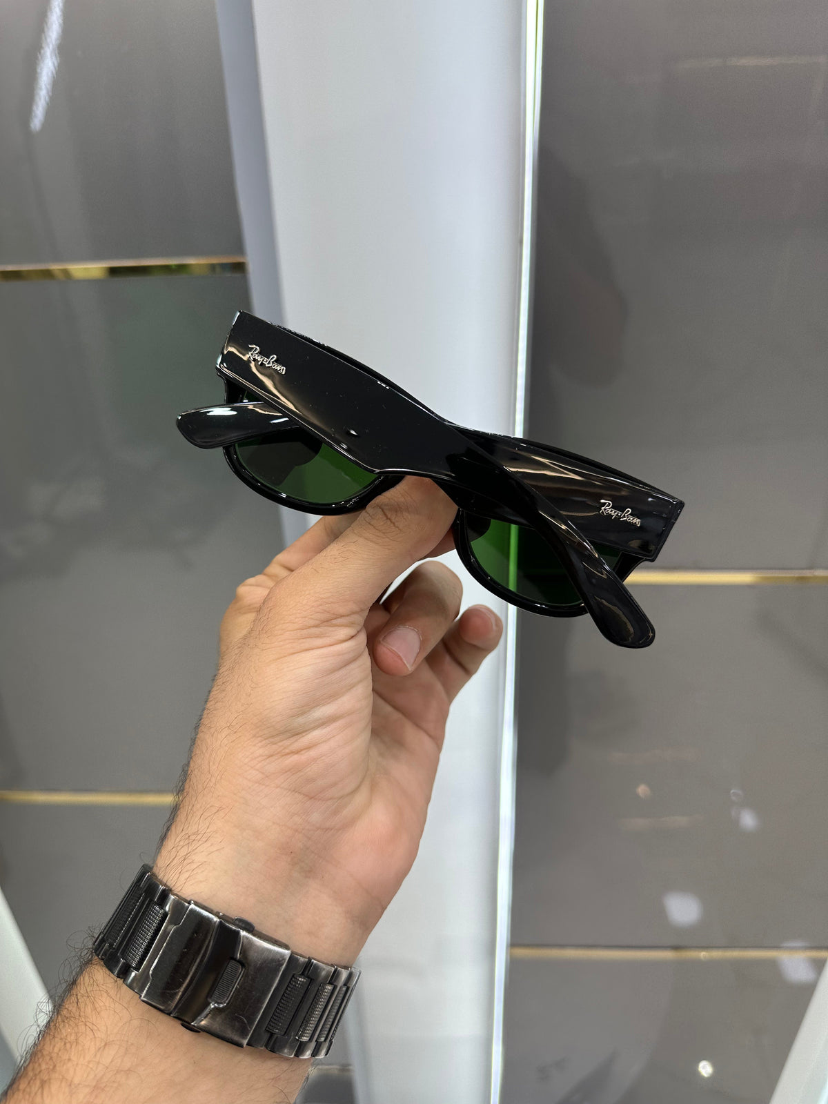 Rayba n 841 Black Green Ultimate Luxury Sunglass With Original Packaging