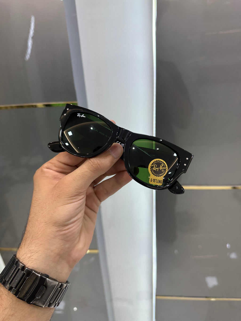 Rayba n 841 Black Green Ultimate Luxury Sunglass With Original Packaging