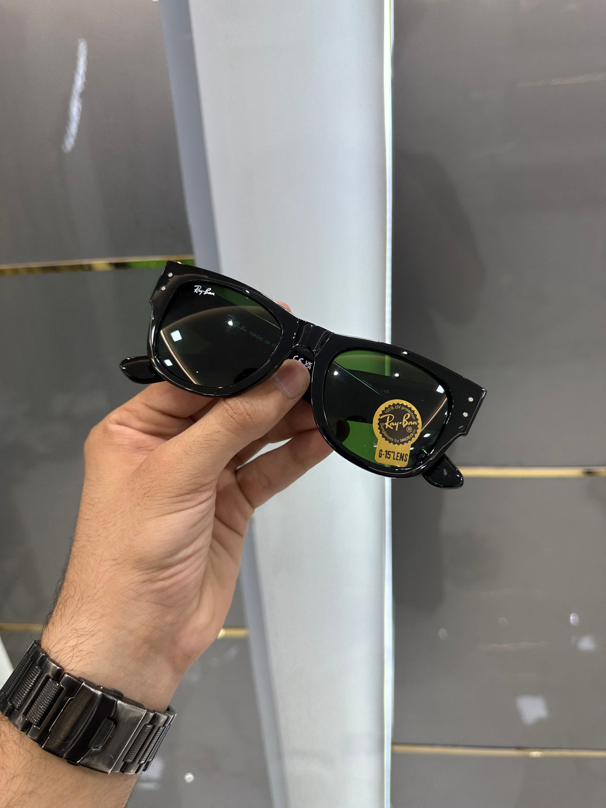 Rayba n 841 Black Green Ultimate Luxury Sunglass With Original Packaging