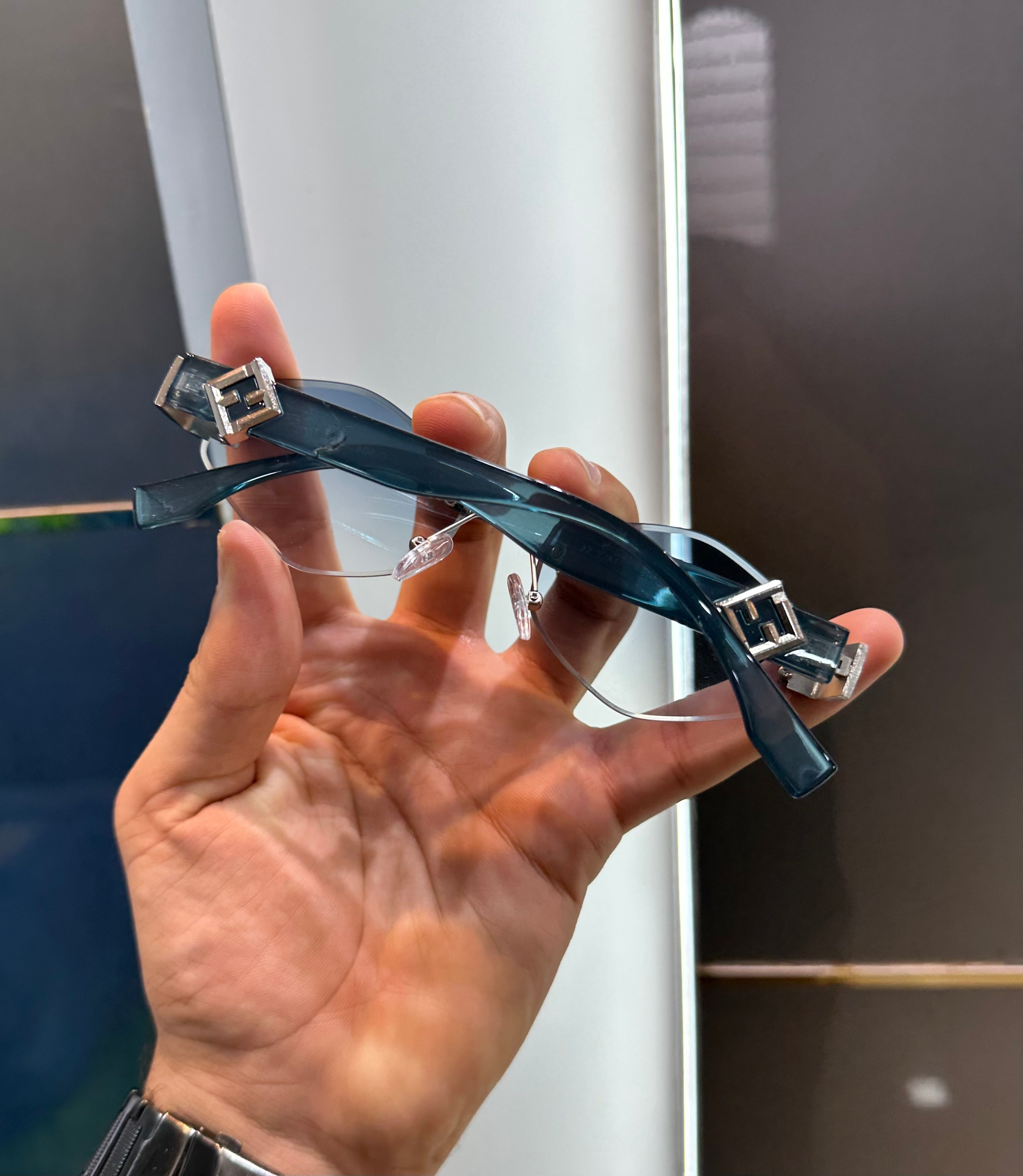 Fend i Sky Blue Luxury Shade With Original Packaging