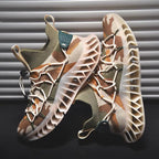 CUBICS Luxury Vortex Pivoted Dynamics Sneakers - Beige