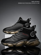 CUBICS Luxury Falcon Chunky High Top Black Sneakers