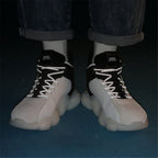 CUBICS Luxury Falcon Chunky High Top White Sneakers