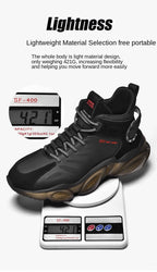 CUBICS Luxury Falcon Chunky High Top Black Sneakers