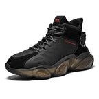 CUBICS Luxury Falcon Chunky High Top Black Sneakers