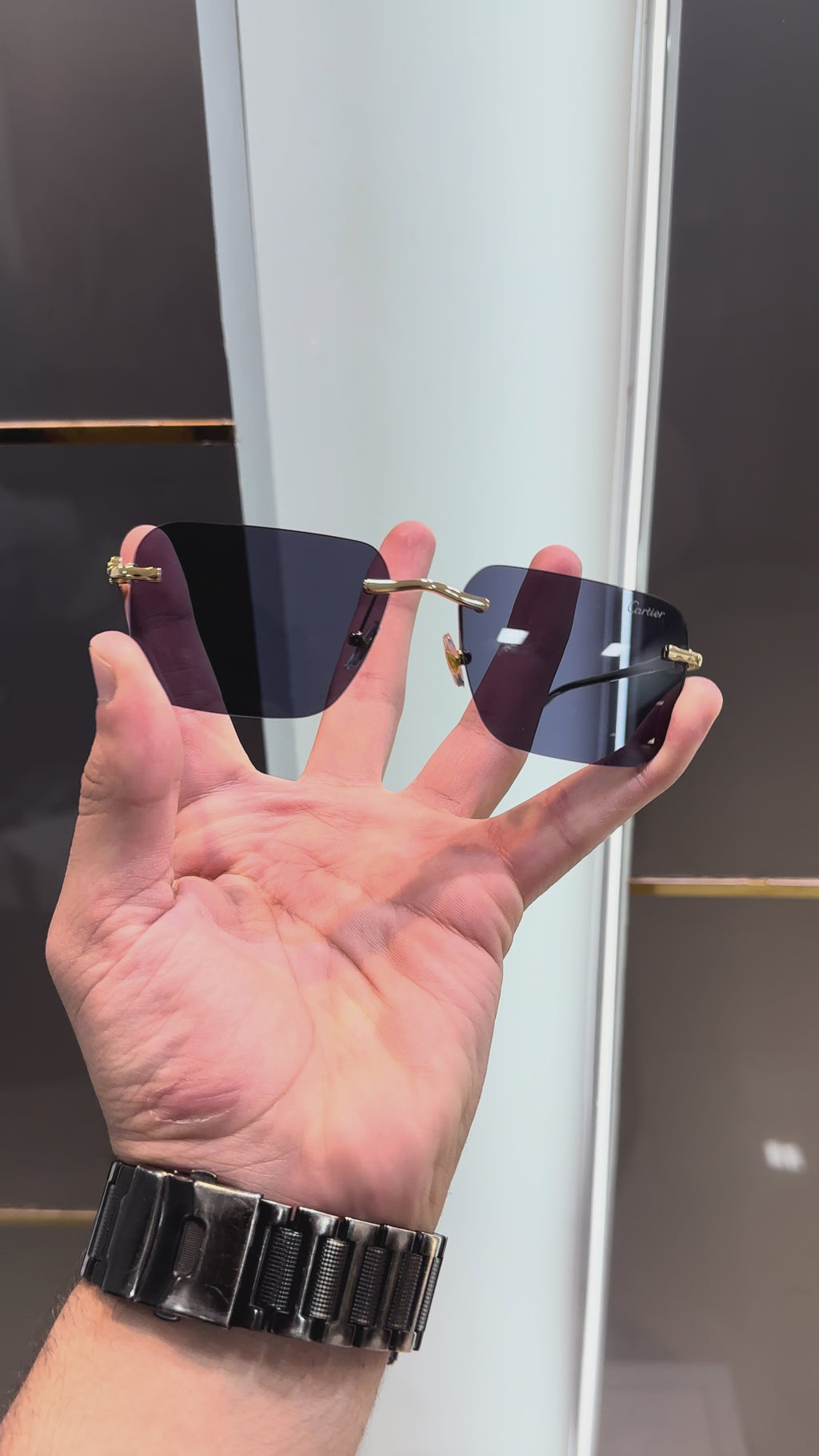 Cartie r 3080 Gold Black Ultimate Luxury Shade With Original Packaging