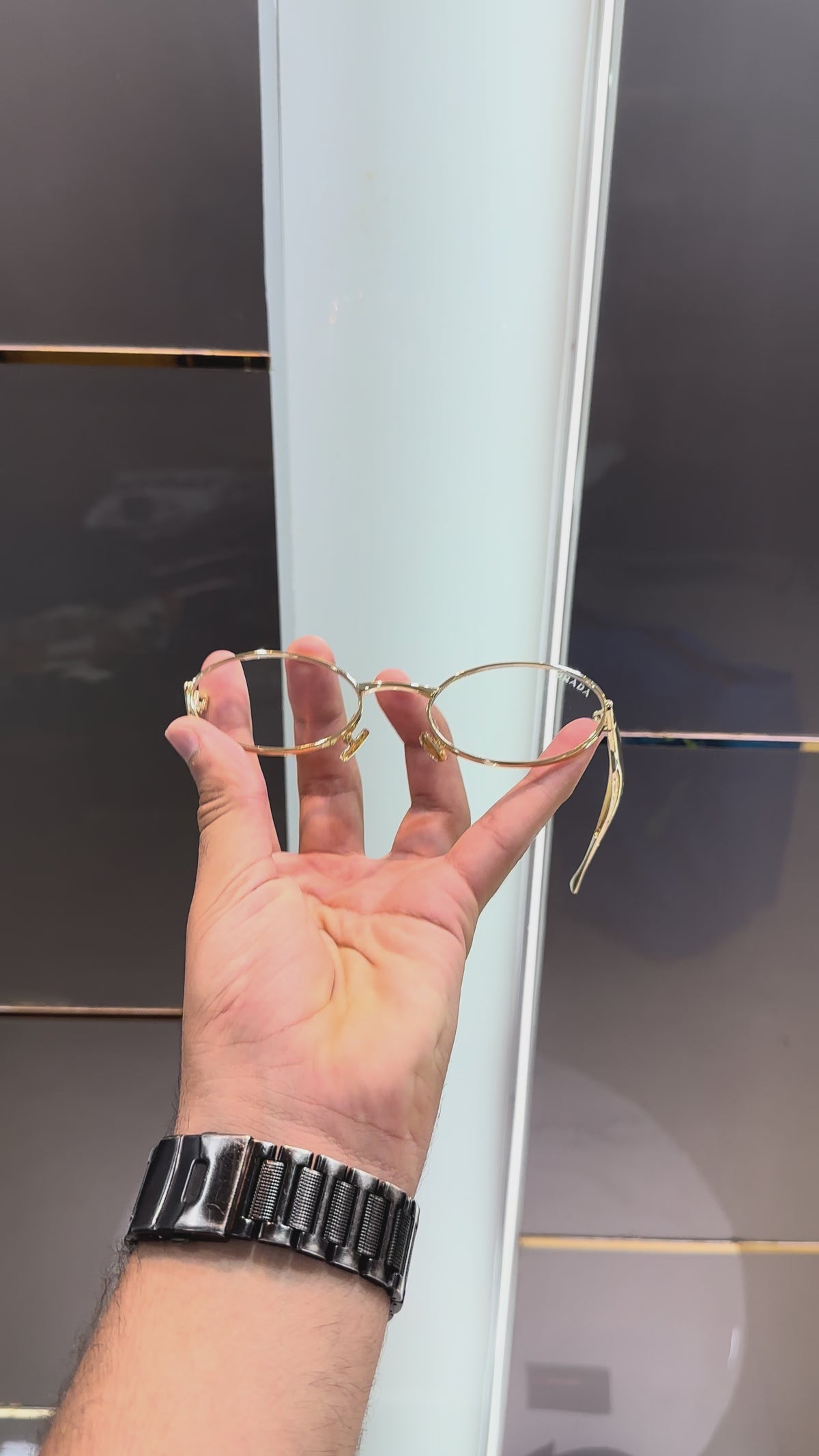 Prad a 5002 Gold Glass Ultimate Luxury Shade With Original Packaging