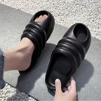 CUBICS Snail Cutout Foam Slides - Black