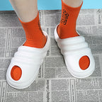 CUBICS Snail Cutout Foam Slides - White
