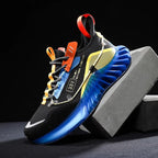 CUBICS Luxury Vortex Pivoted Dynamics Sneakers - Black Blue