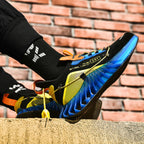 CUBICS Luxury Vortex Pivoted Dynamics Sneakers - Black Blue