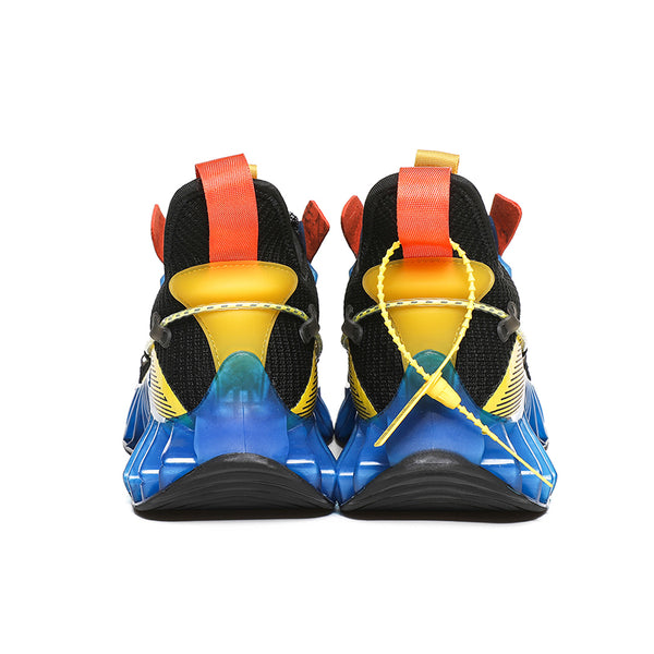 CUBICS Luxury Vortex Pivoted Dynamics Sneakers - Black Blue