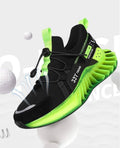 CUBICS Luxury Vortex Pivoted Dynamics Sneakers - Black Neon
