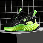 CUBICS Luxury Vortex Pivoted Dynamics Sneakers - Black Neon