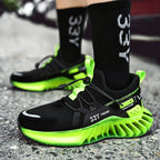 CUBICS Luxury Vortex Pivoted Dynamics Sneakers - Black Neon