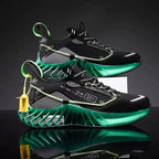 CUBICS Luxury Vortex Pivoted Dynamics Sneakers - Black Green