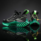 CUBICS Luxury Vortex Pivoted Dynamics Sneakers - Black Green