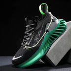 CUBICS Luxury Vortex Pivoted Dynamics Sneakers - Black Green