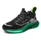 CUBICS Luxury Vortex Pivoted Dynamics Sneakers - Black Green