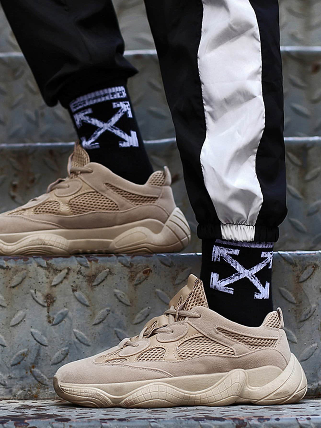 CUBICS Yezy 500 Trainers - Brown